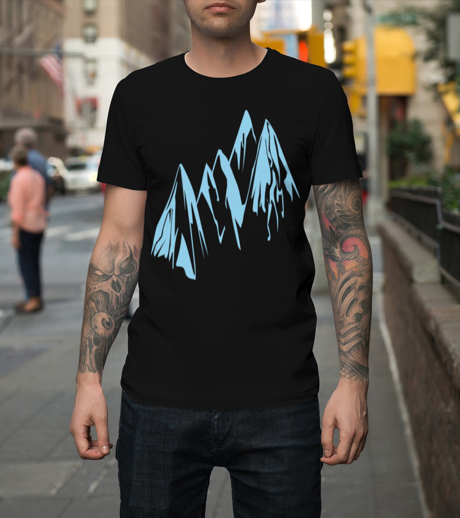 Quadruple Peaks in Sequence: Blue Mountain T-Shirt
