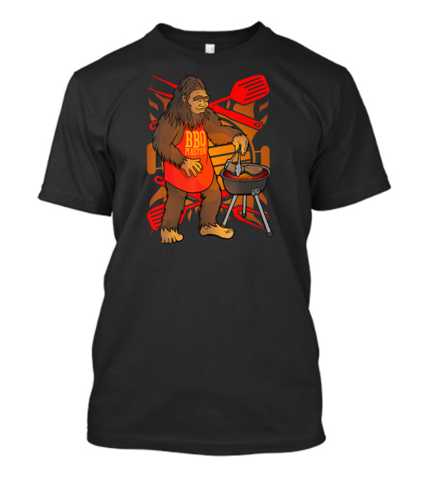 BBQ Master Bigfoot Chef Grilling Humor T-Shirt