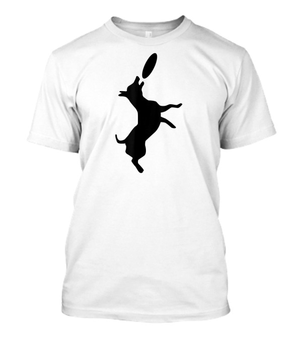 Dog Pet Canine Leaping For Frisbee T-Shirt