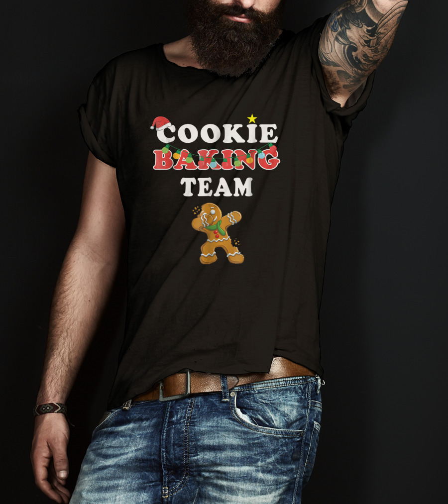 Cookie Baking Team Christmas Gingerbread Holiday Team T-Shirt