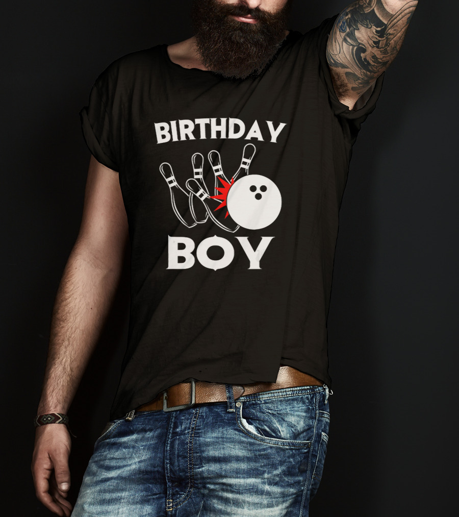 Birthday Boy Bowling Party Fun T-Shirt