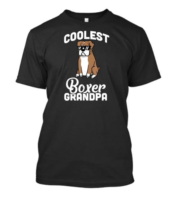Coolest Boxer Dog Grandpa T-Shirt
