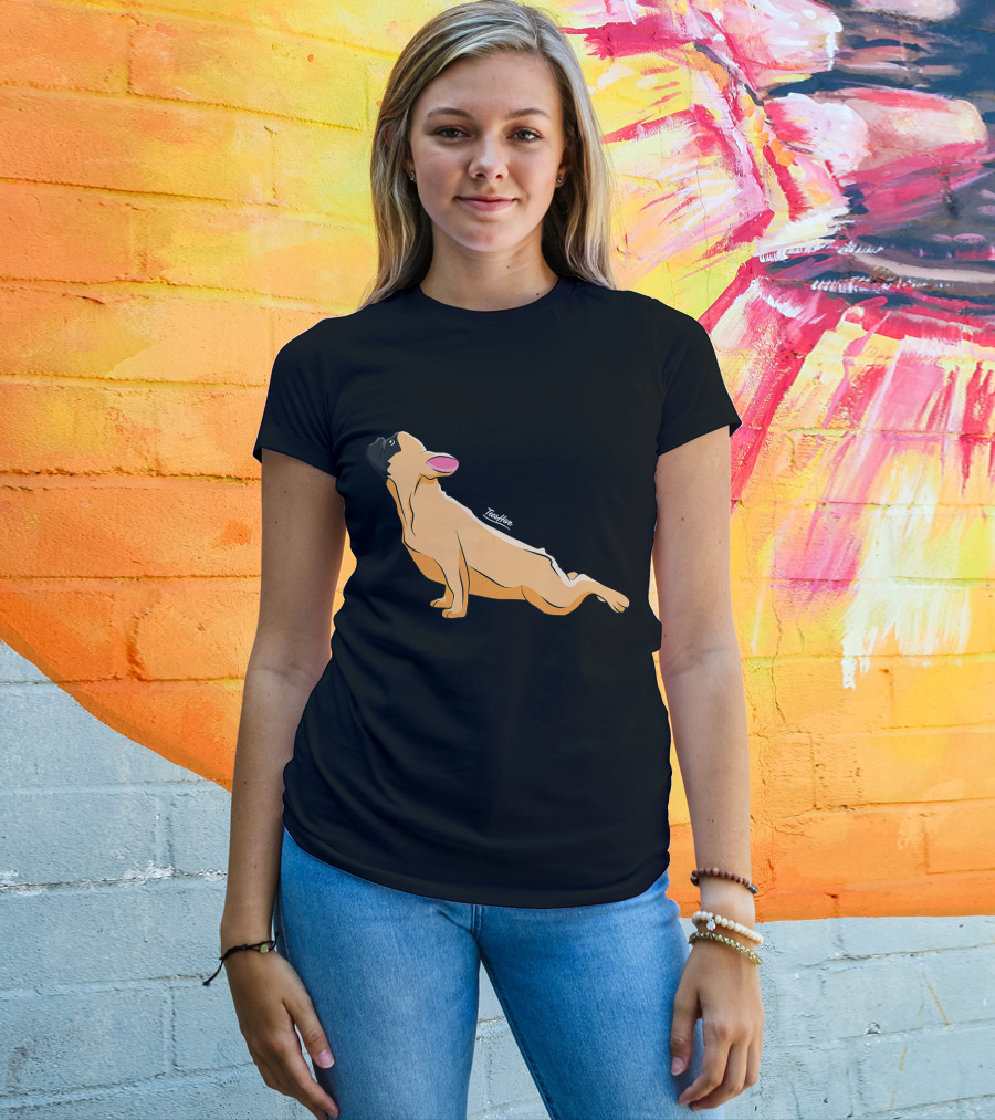 Cute French Bulldog Yoga Funny Bull Teeshine T-Shirt