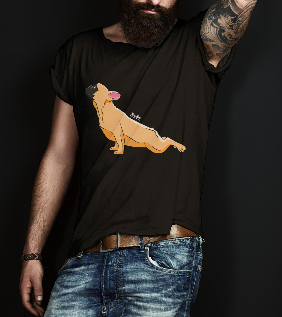 Cute French Bulldog Yoga Funny Bull Teeshine T-Shirt