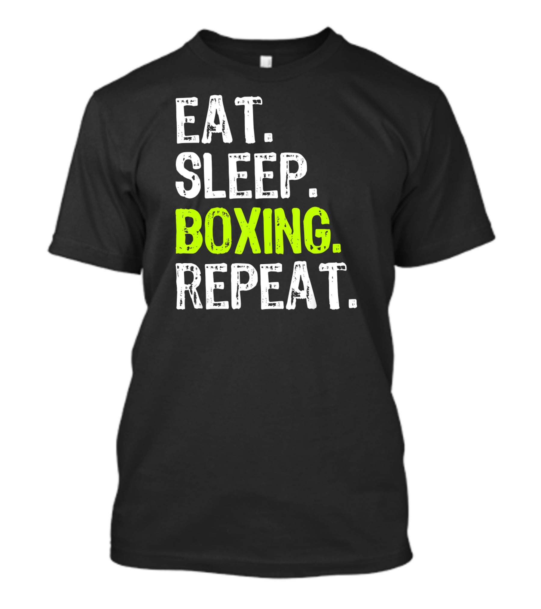 Eat Sleep Boxing Repeat Funny Coach T-Shirt