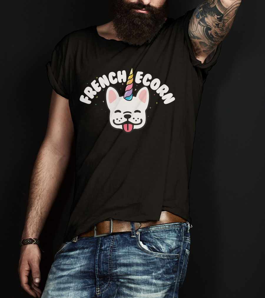 Frenchiecorn French Bulldog Unicorn T-Shirt