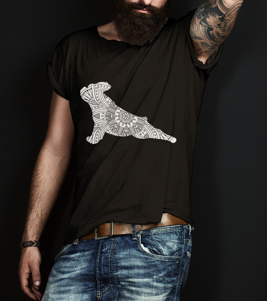 French Bulldog Yoga Mandala T-Shirt