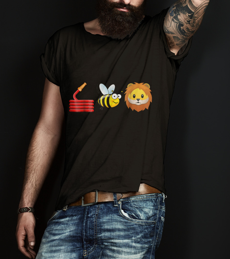 Hose Bee Lion Funny Animal Joke Pun T-Shirt