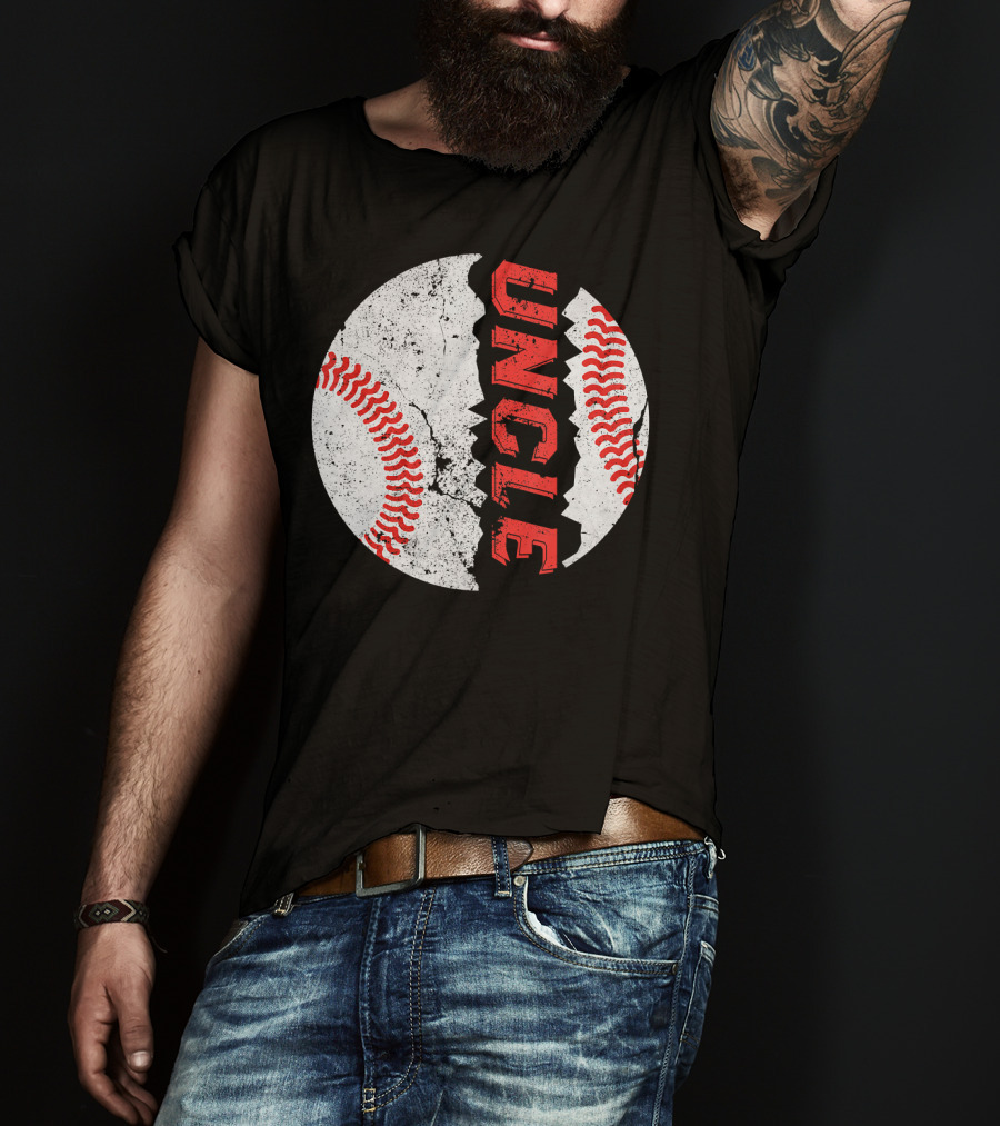 Uncle Funny Baseball Softball Fat Ball T-Shirt