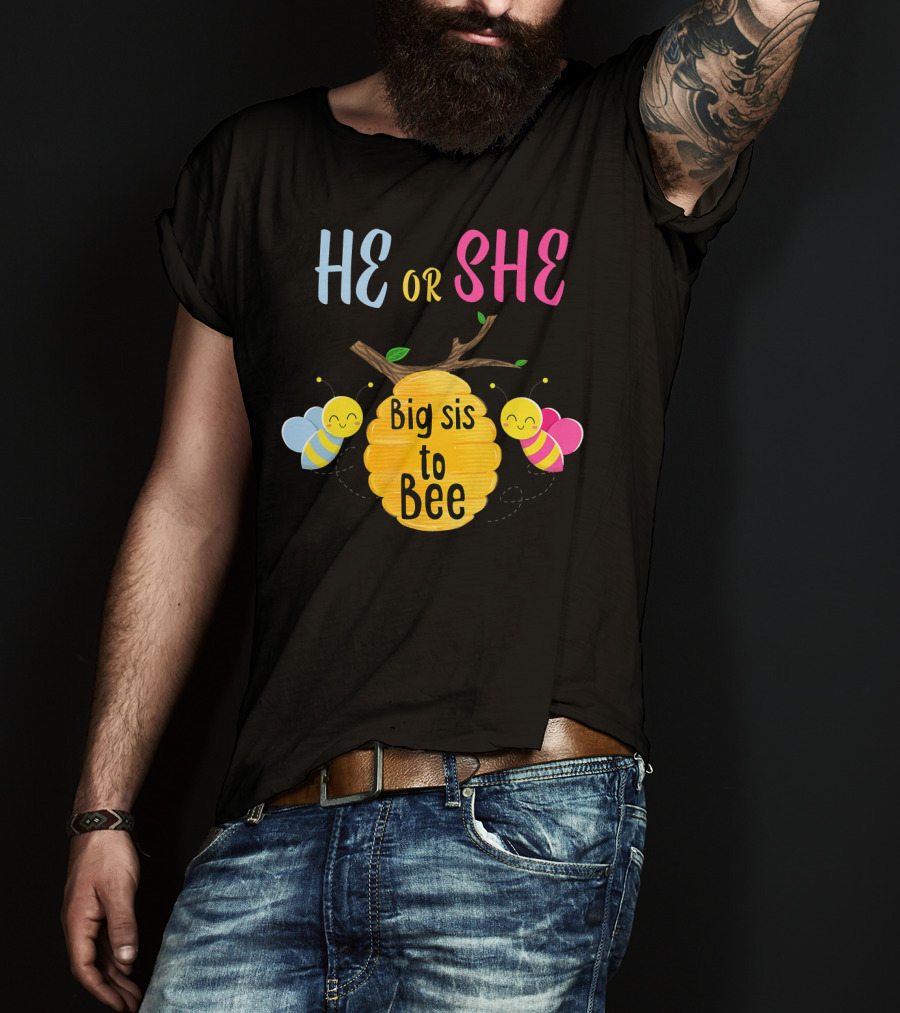 He Or She Big Sis To Bee T-Shirt