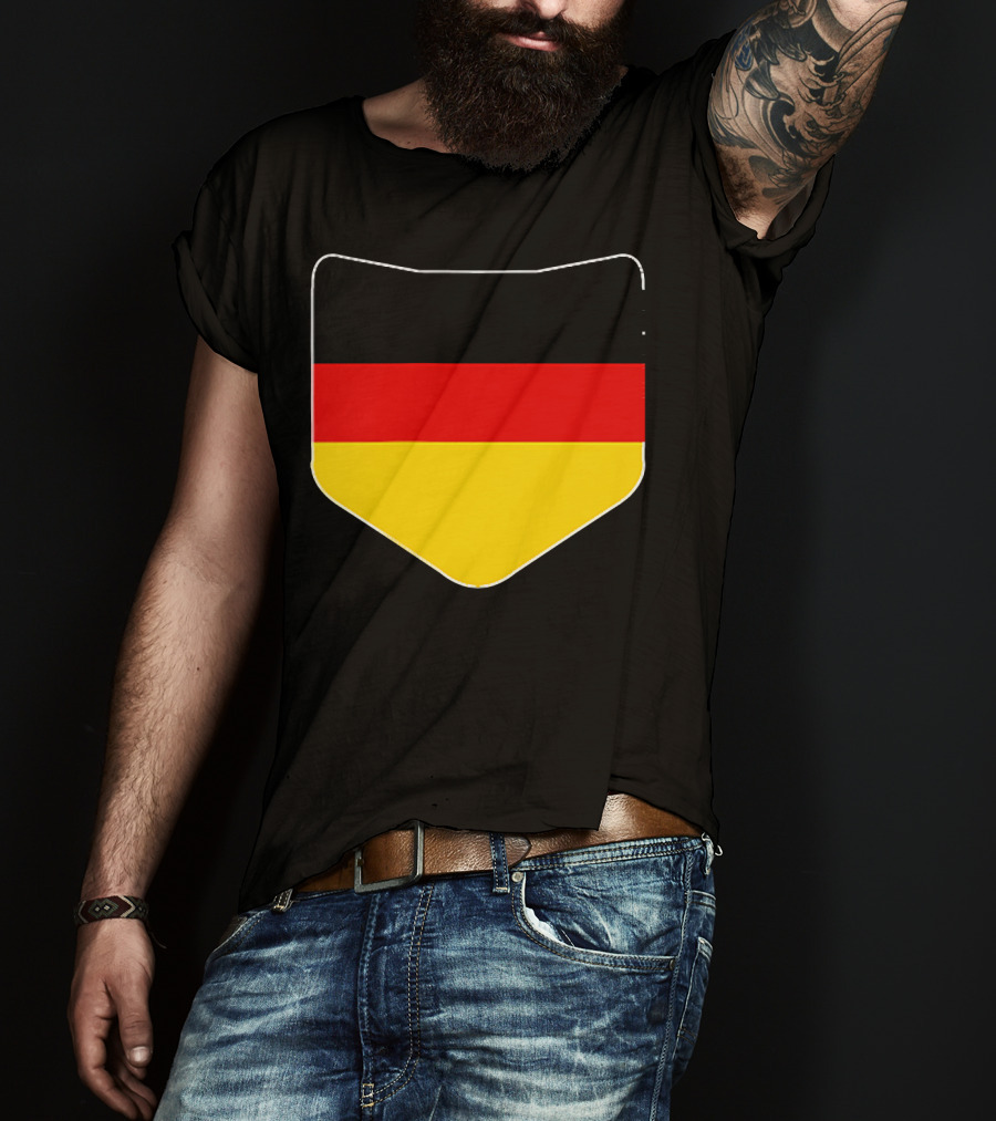 Germany Flag Pocket Print Country Emblem German Colors T-Shirt