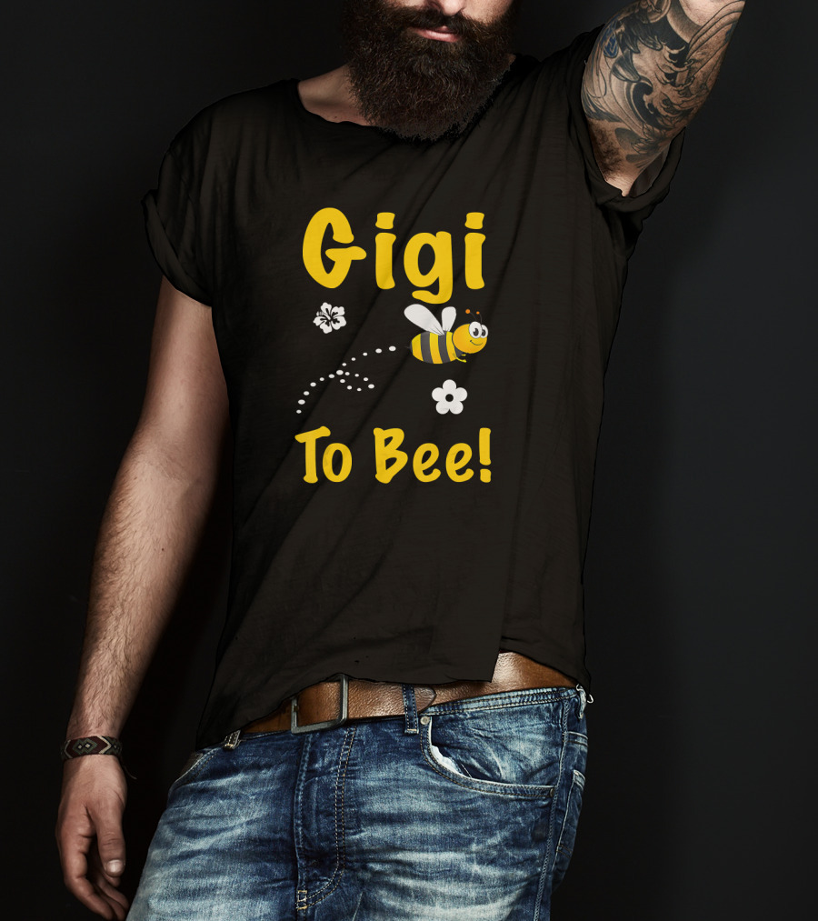 Gigi To Bee Fun Whimsical Cute Bee And Flowers T-Shirt