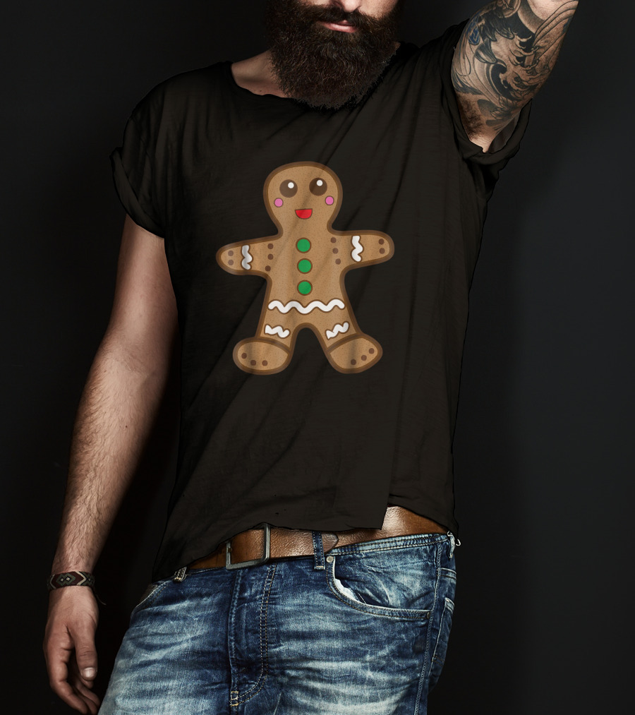 Gingerbread Man Cookie Holiday Baking Fun T-Shirt