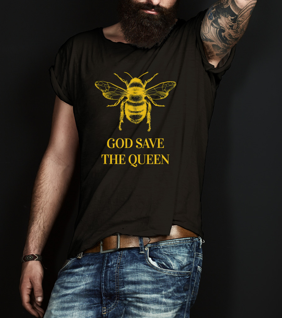God Save The Queen Bumblebee Environmental T-Shirt