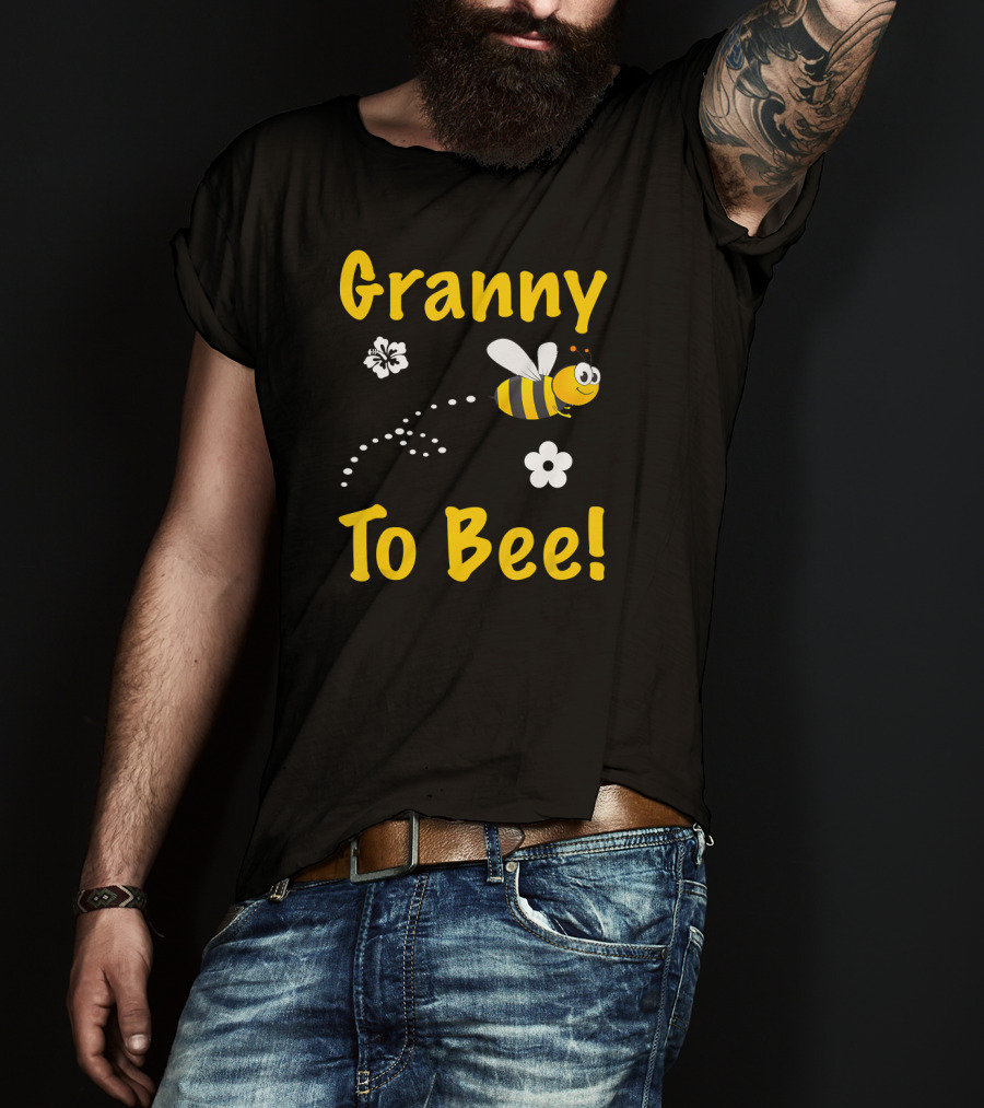Granny To Bee Granny Bee Flowers T-Shirt