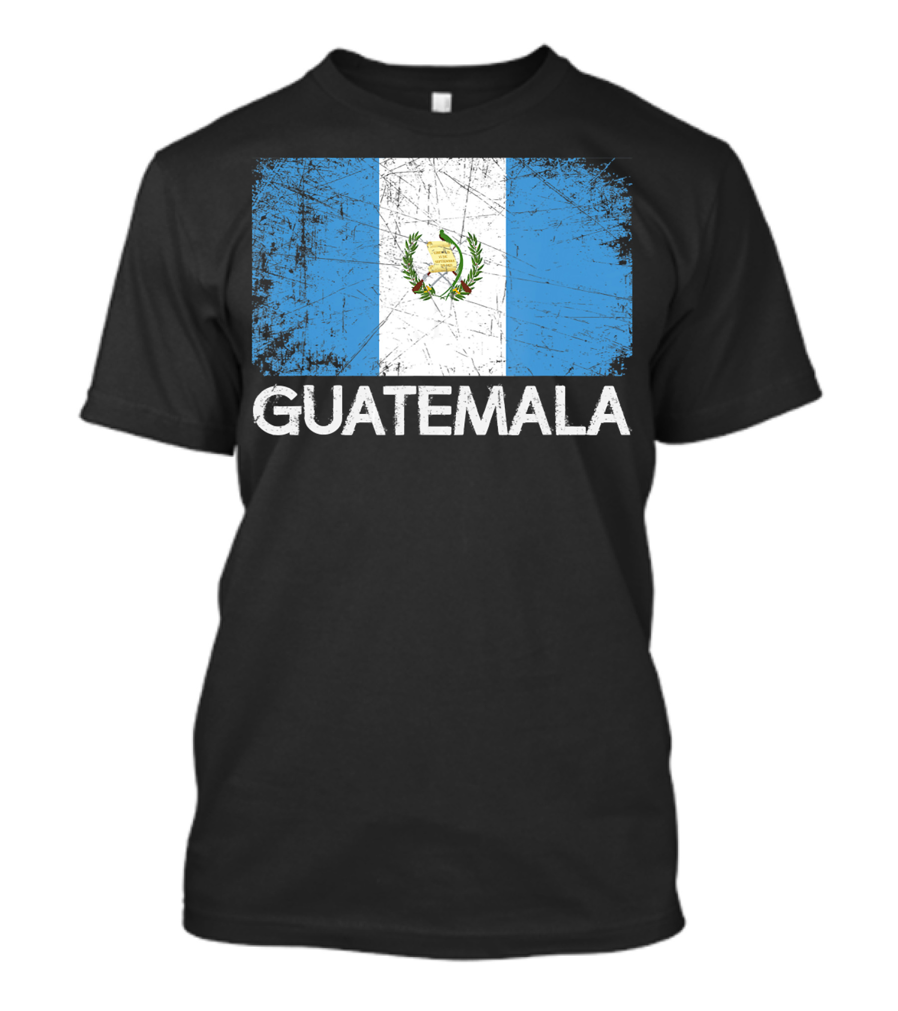 Vintage Guatemalan Flag Distressed Guatemala Emblem T-Shirt