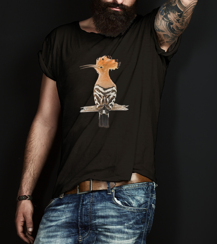 Hoopoe Bird Nature Wildlife Detailed T-Shirt