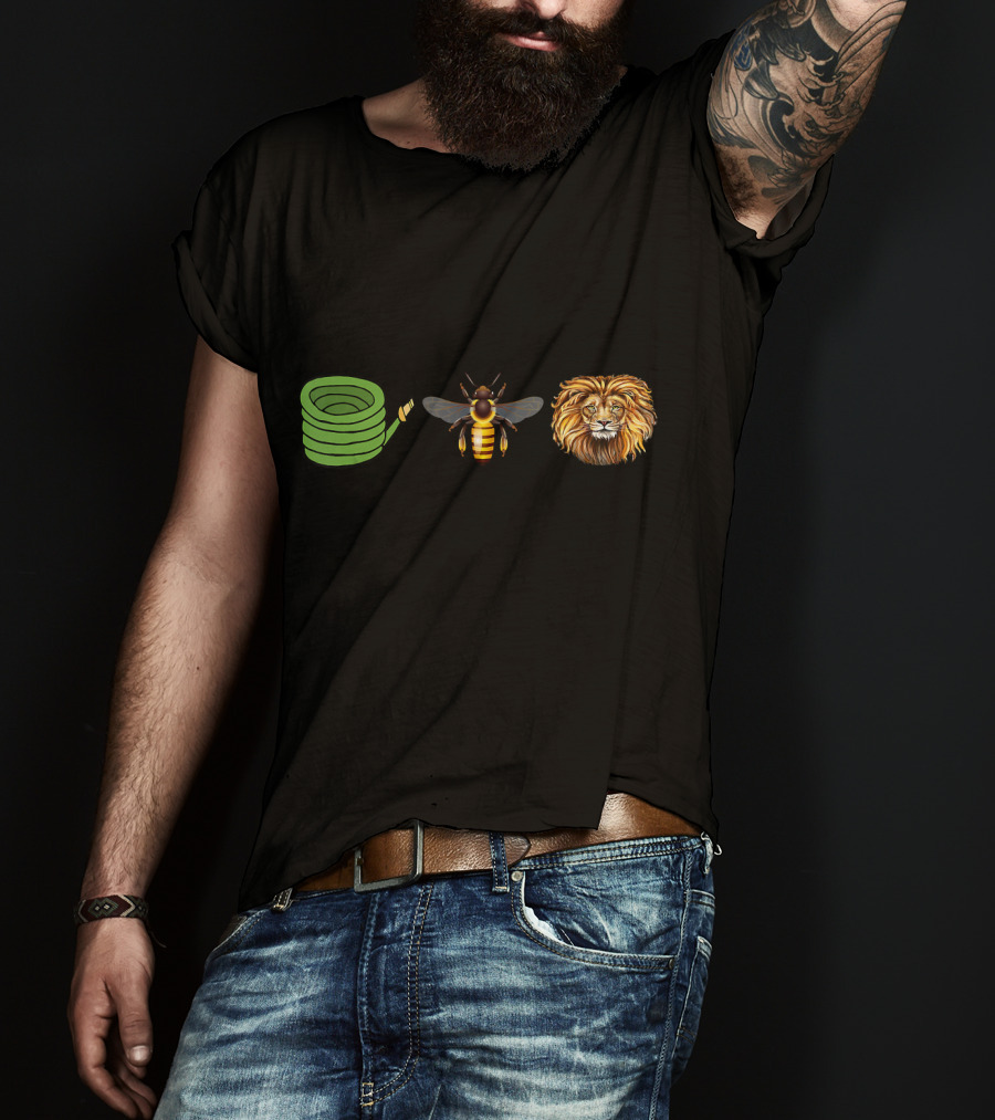 Hose Bee Lion Mane Emoji Sequence T-Shirt