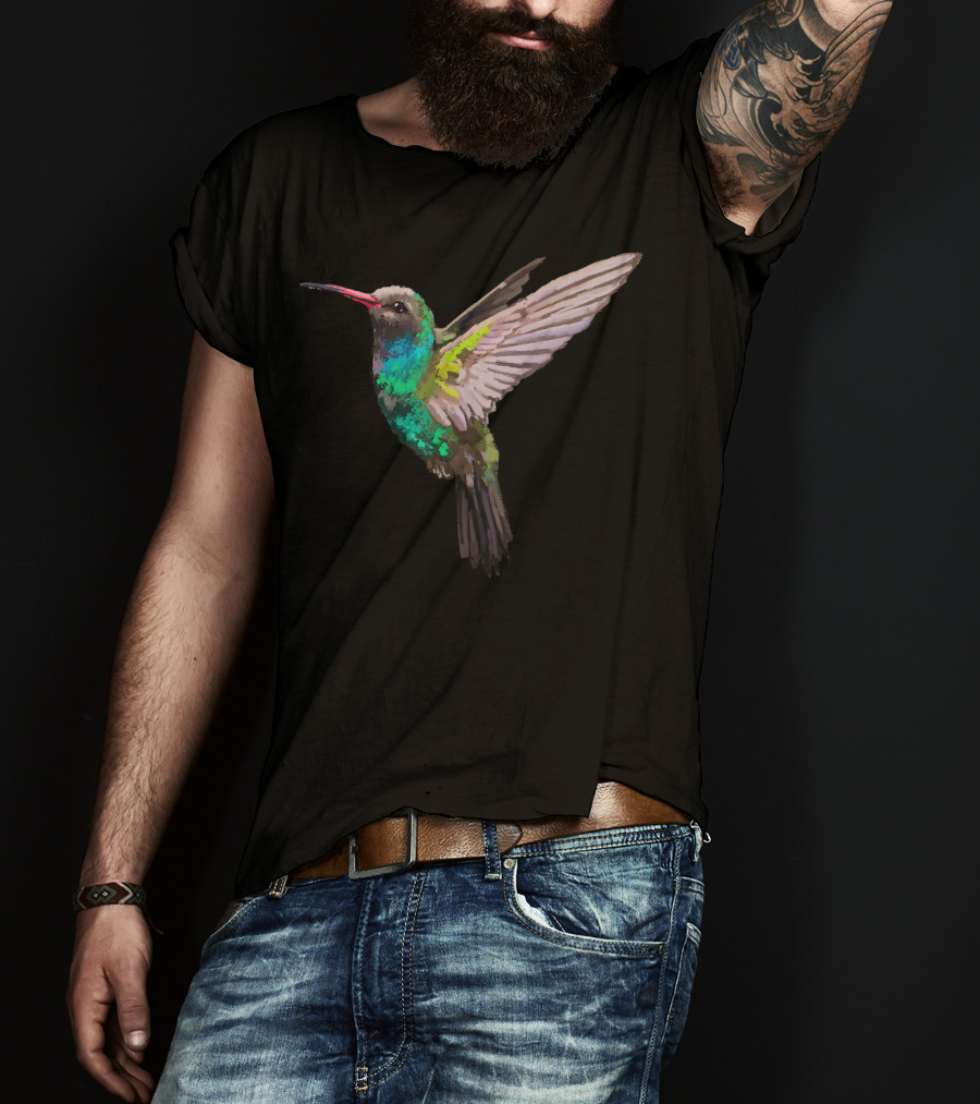 Hummingbird Bird Colorful Winged Beauty T-Shirt