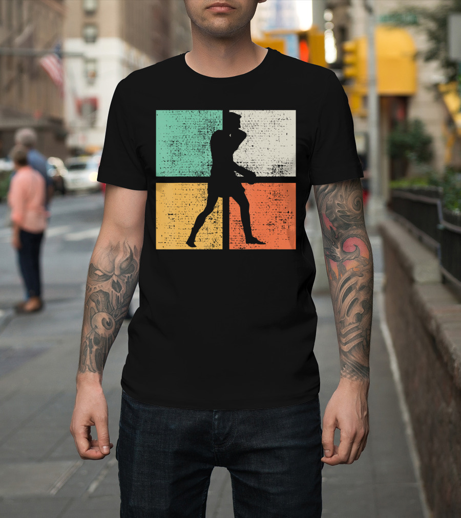 Vintage Boxing Boxer Silhouette Club T-Shirt