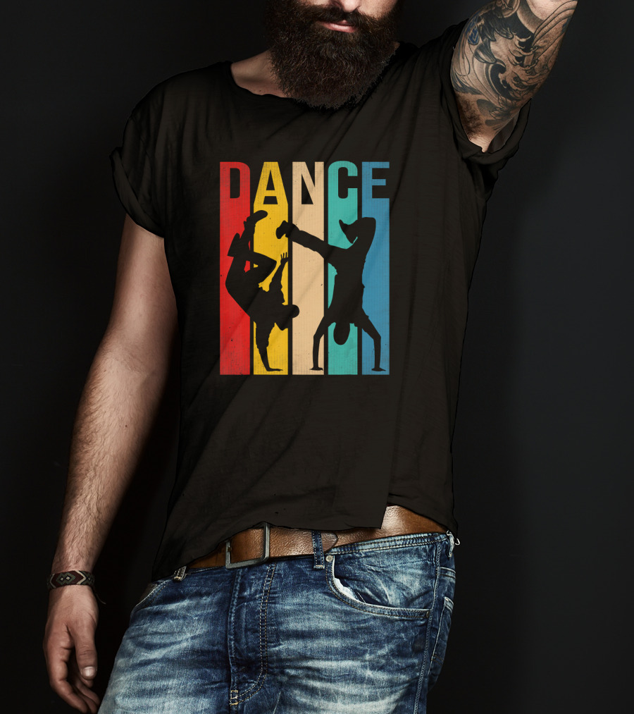 Breakdancing B Boy Dance Colorful T-Shirt