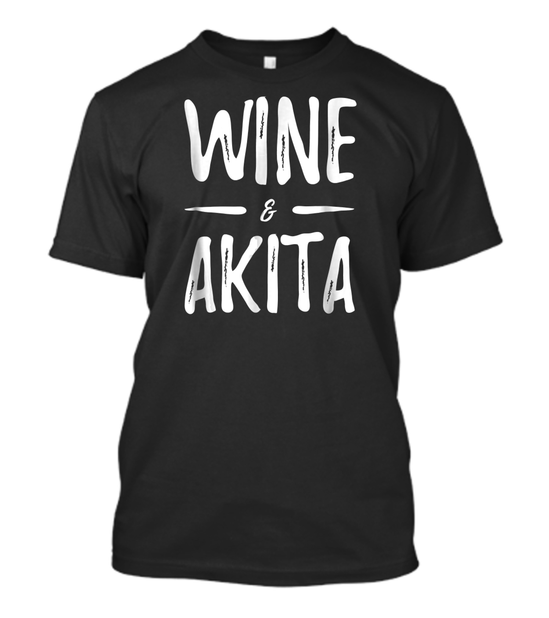 Wine And Akita T-Shirt