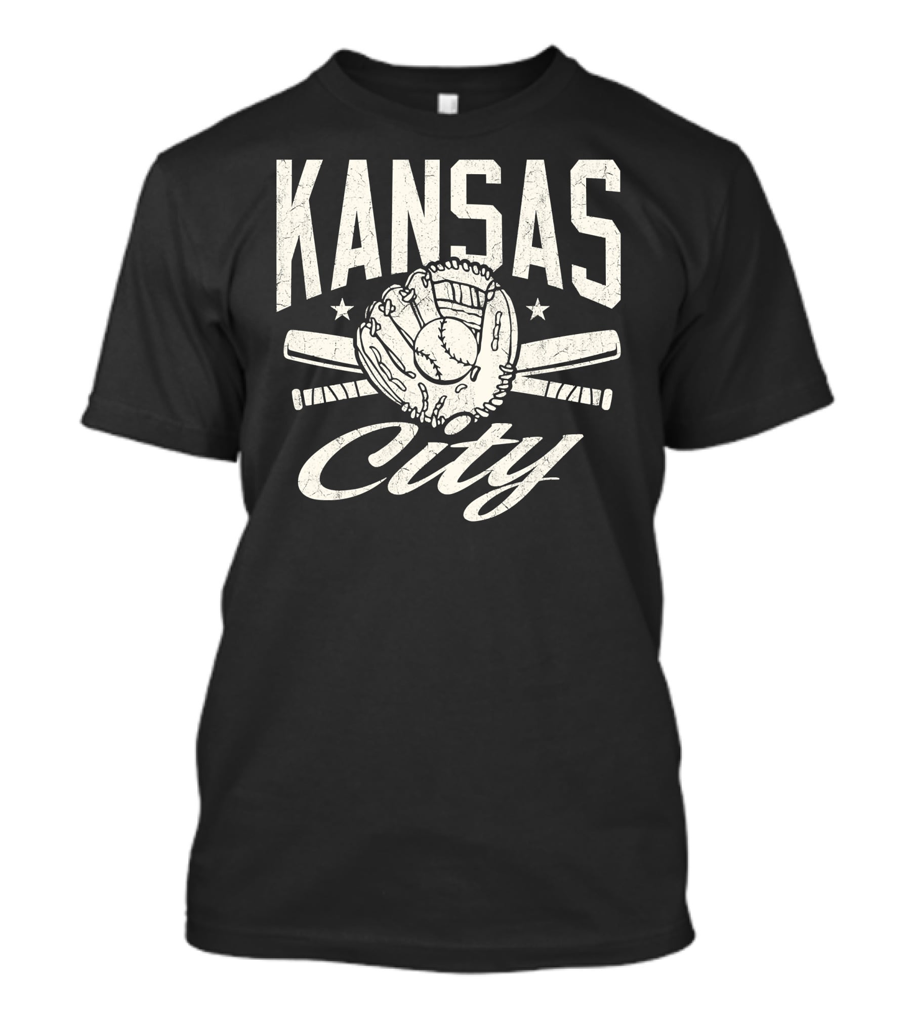 Kansas City Baseball Glove And Bats Fan Hom Season T-Shirt