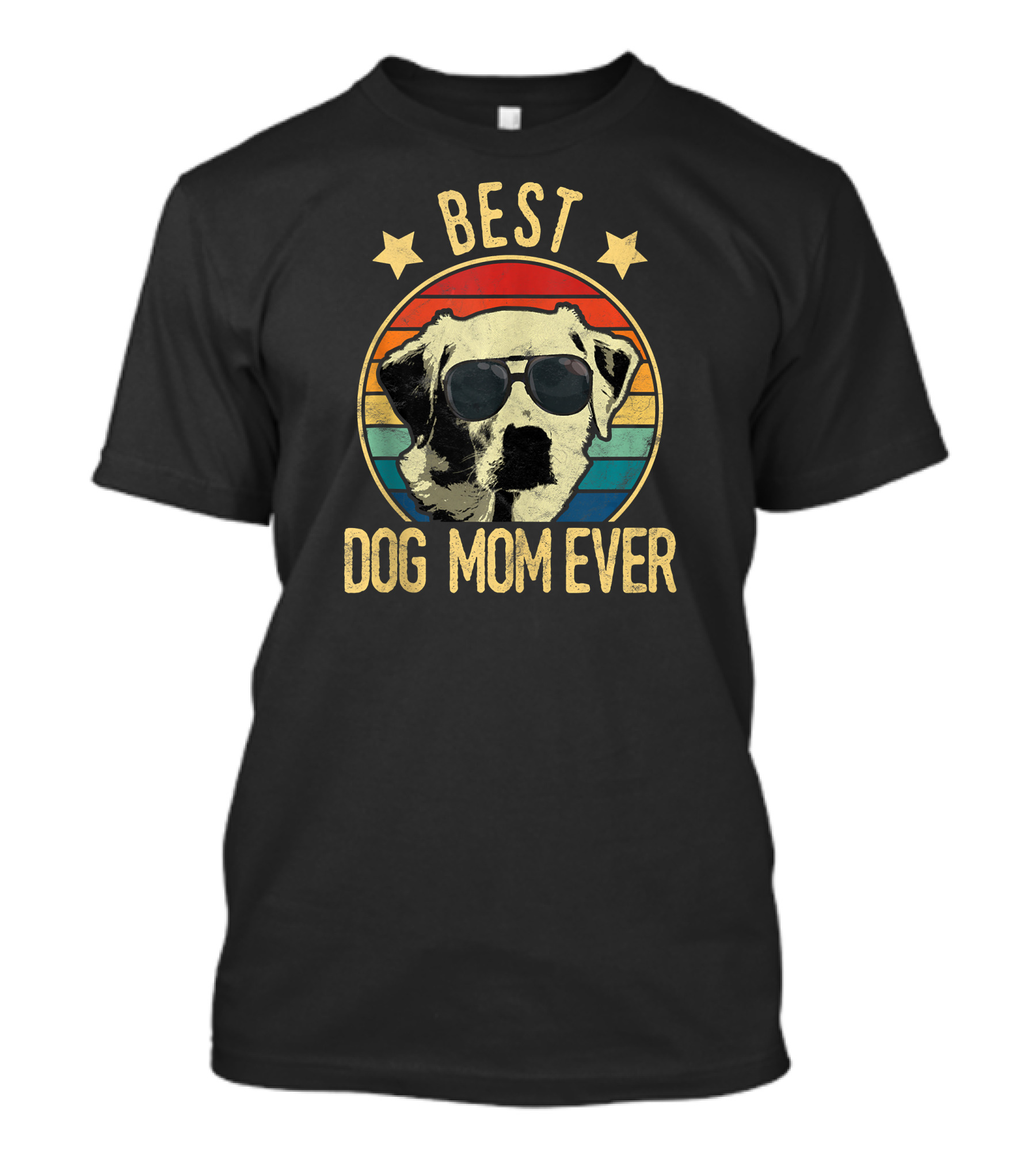 Best Dog Mom Ever Labrador Retrievers Retro Sunglasses T-Shirt
