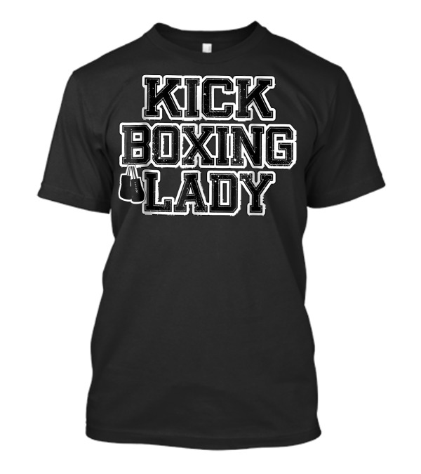 Kick Boxing Lady Christmas Practice Gym T-Shirt
