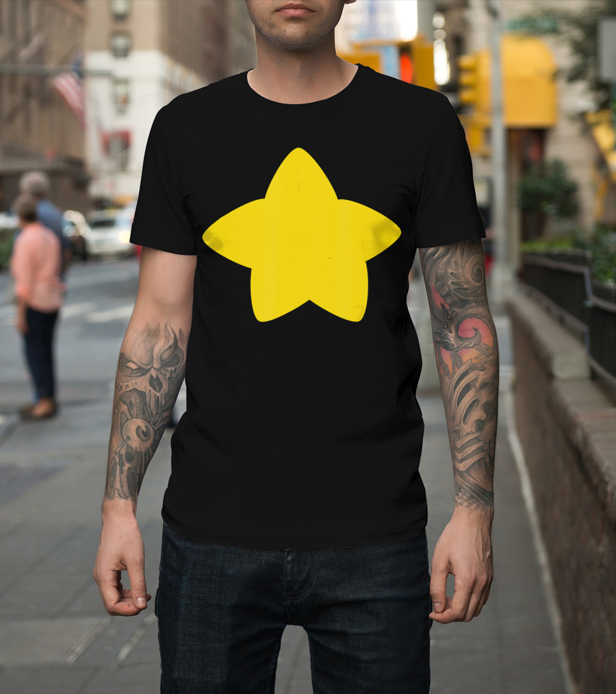 Premium Cosplay Universe Star Icon Symbol Yellow T-Shirt