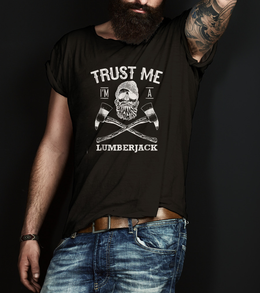 Trust Me I'm A Lumberjack Beard Axes T-Shirt