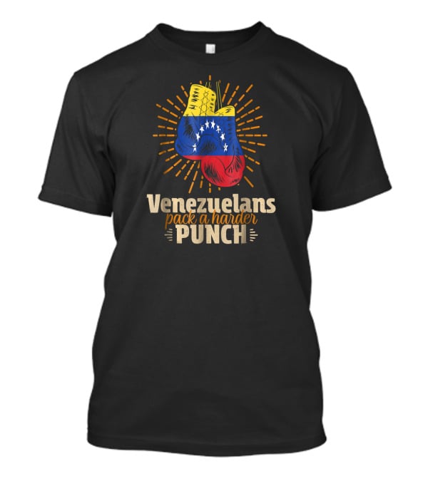 Venezuelans Pack A Harder Punch Boxing Flag T-Shirt