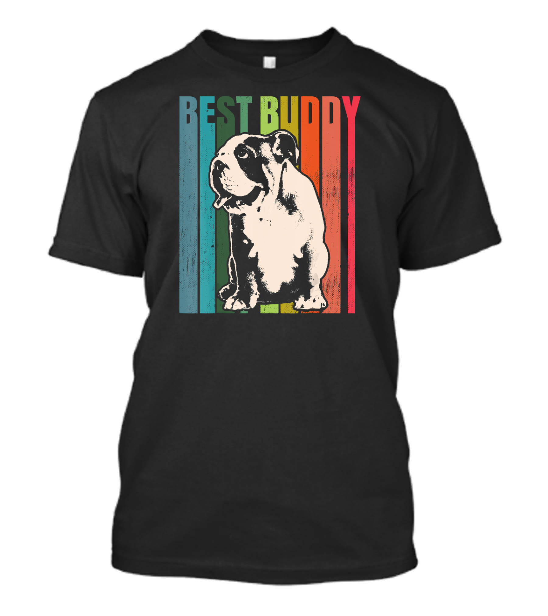 BEST BUDDY Vintage English Bulldog T-Shirt