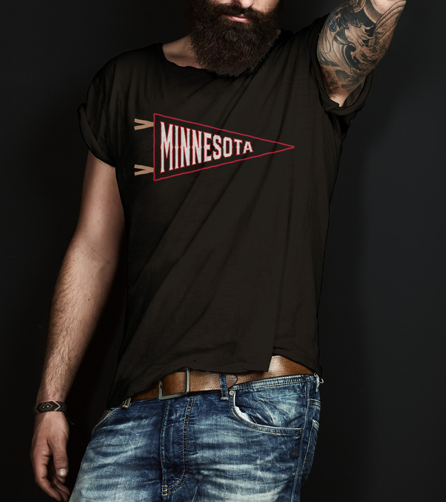Minnesota Vintage Baseball Pennant Retro Sports Souvenir T-Shirt