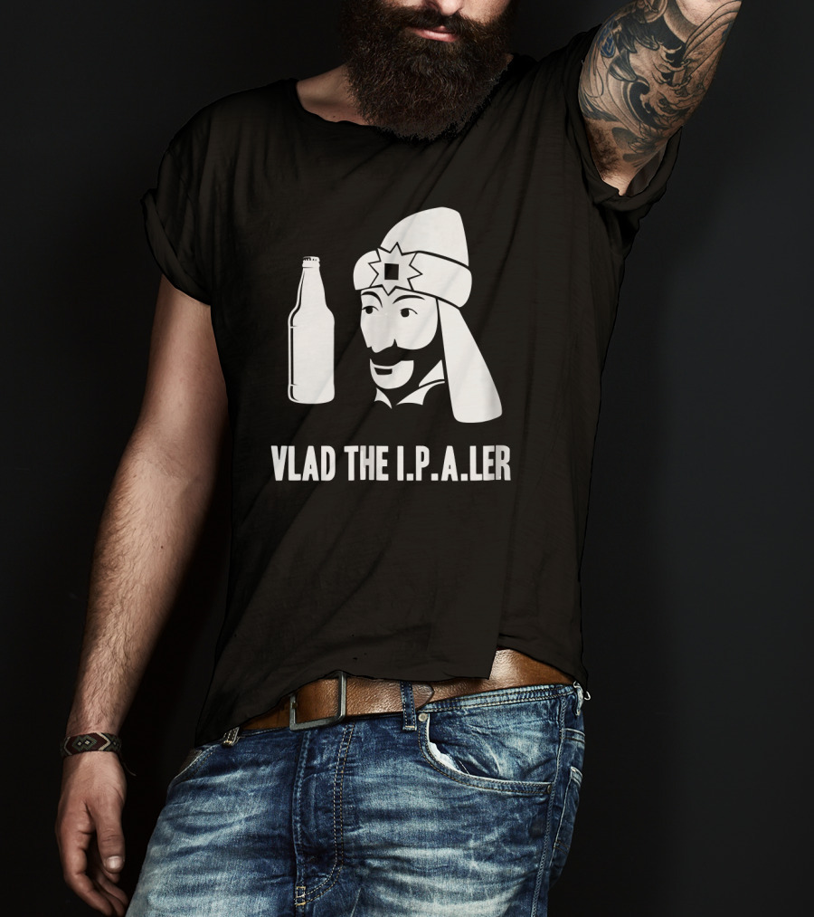 Vlad The I.P.A.er Funny Halloween Dracula Craft Beer Dr T-Shirt