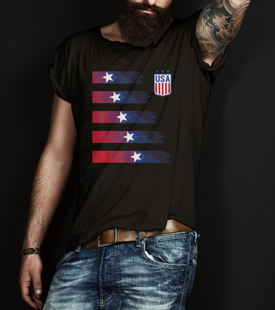 USA Soccer Stars Women Men Kids T-Shirt