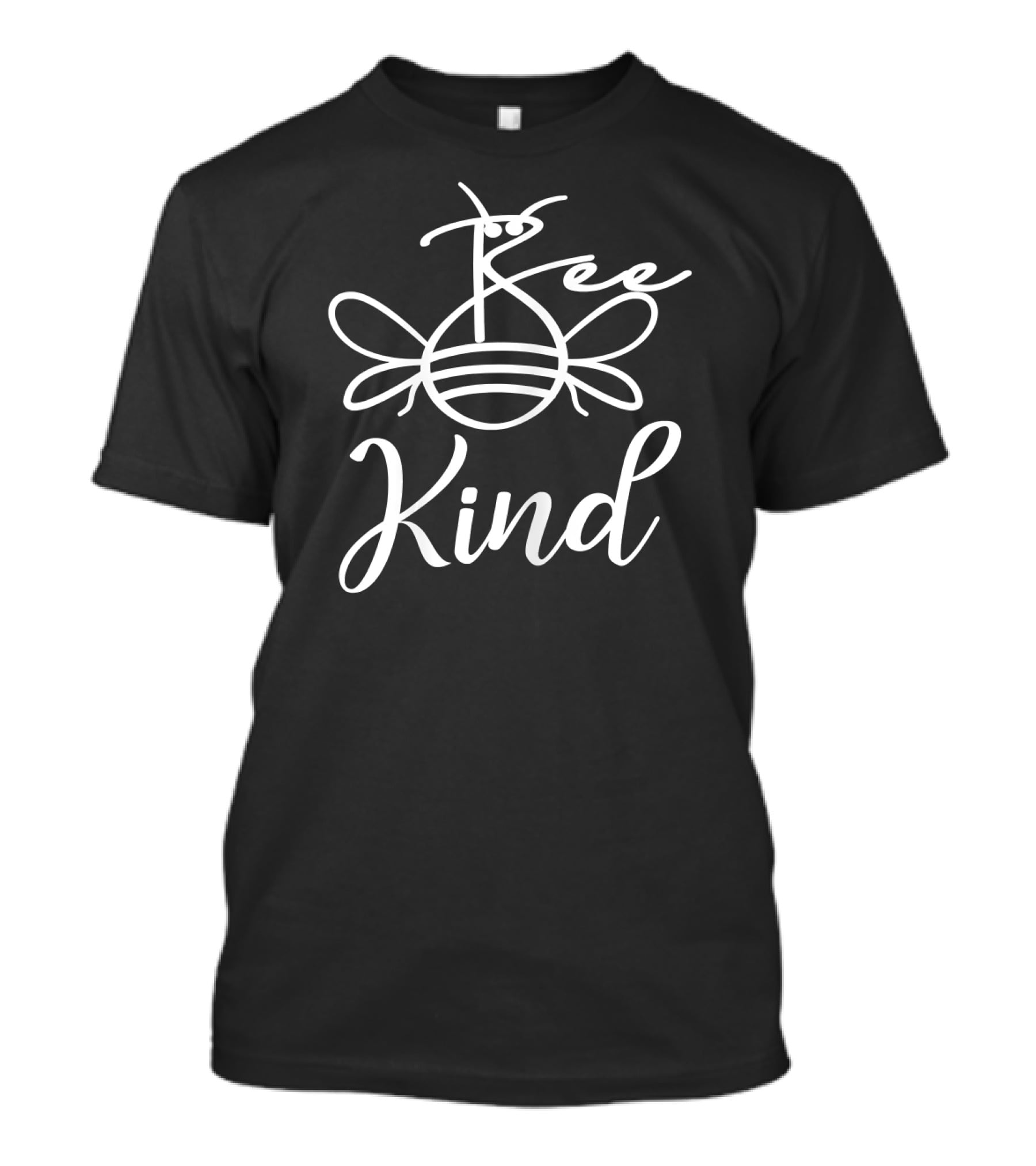 BEE Kind Bee Drawing Typography T-Shirt