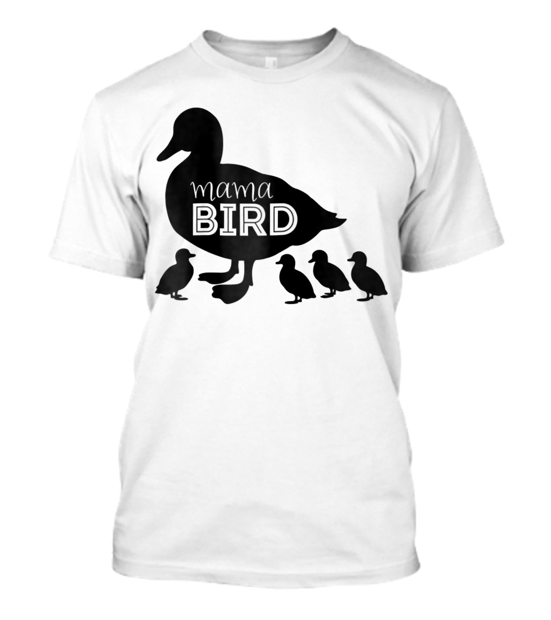 Mama Bird Family Cute Funny Duckling T-Shirt