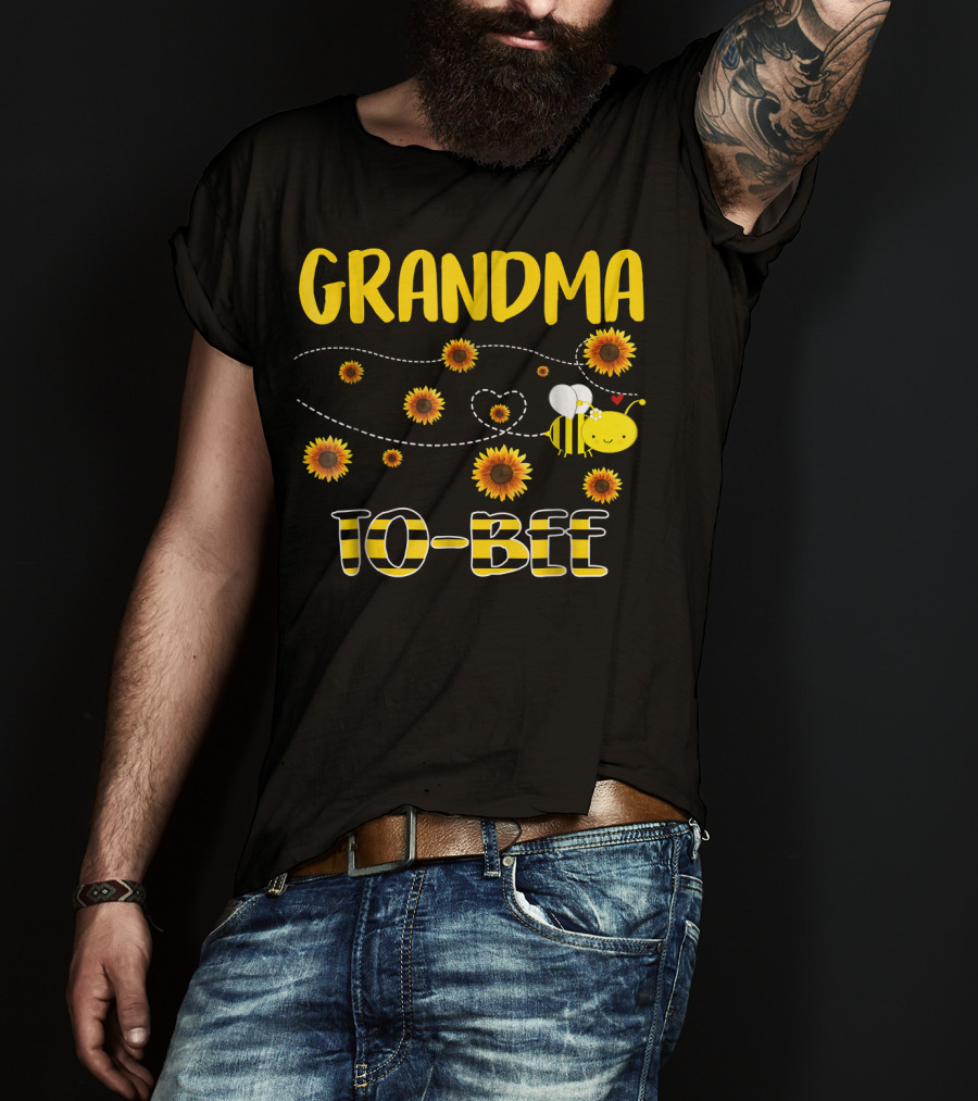 GRANDMA TO BEE Sunflowers And Bee T-Shirt
