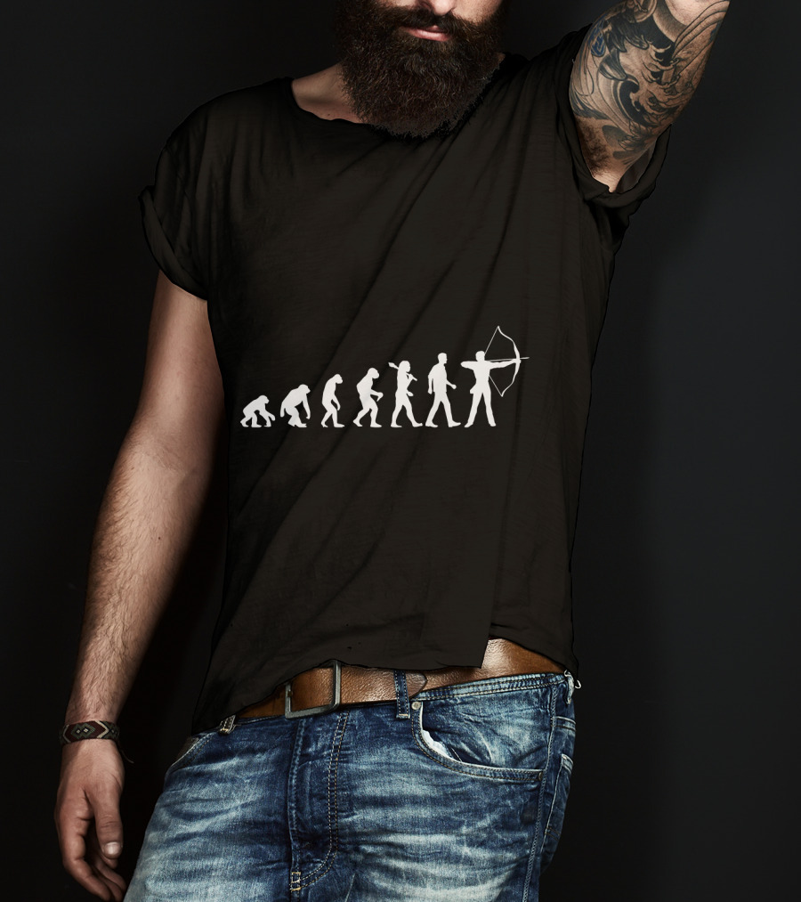 The Evolution Of Archery Silhouette Series T-Shirt