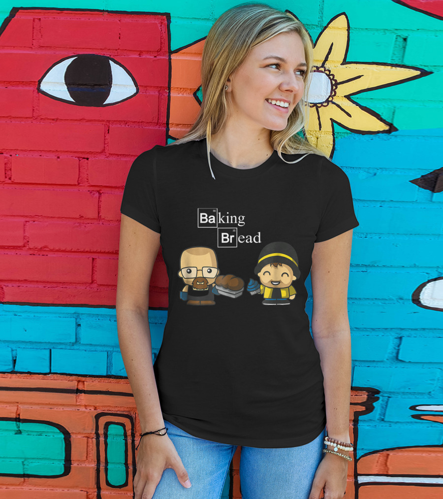 Baking Bread Funny Cartoon Characters T-Shirt