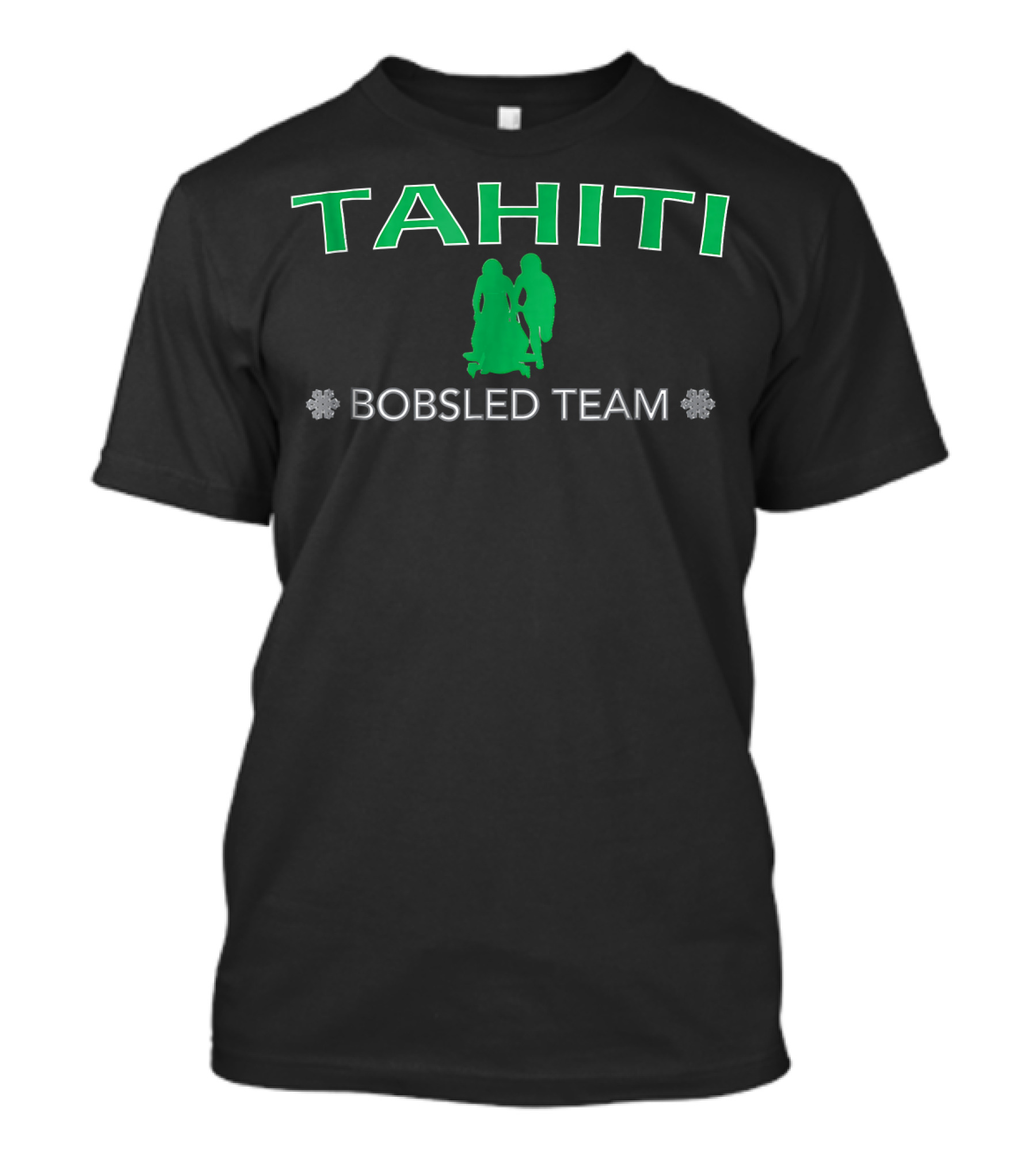 Tahiti Bobsled Team Snowflake Pair T-Shirt