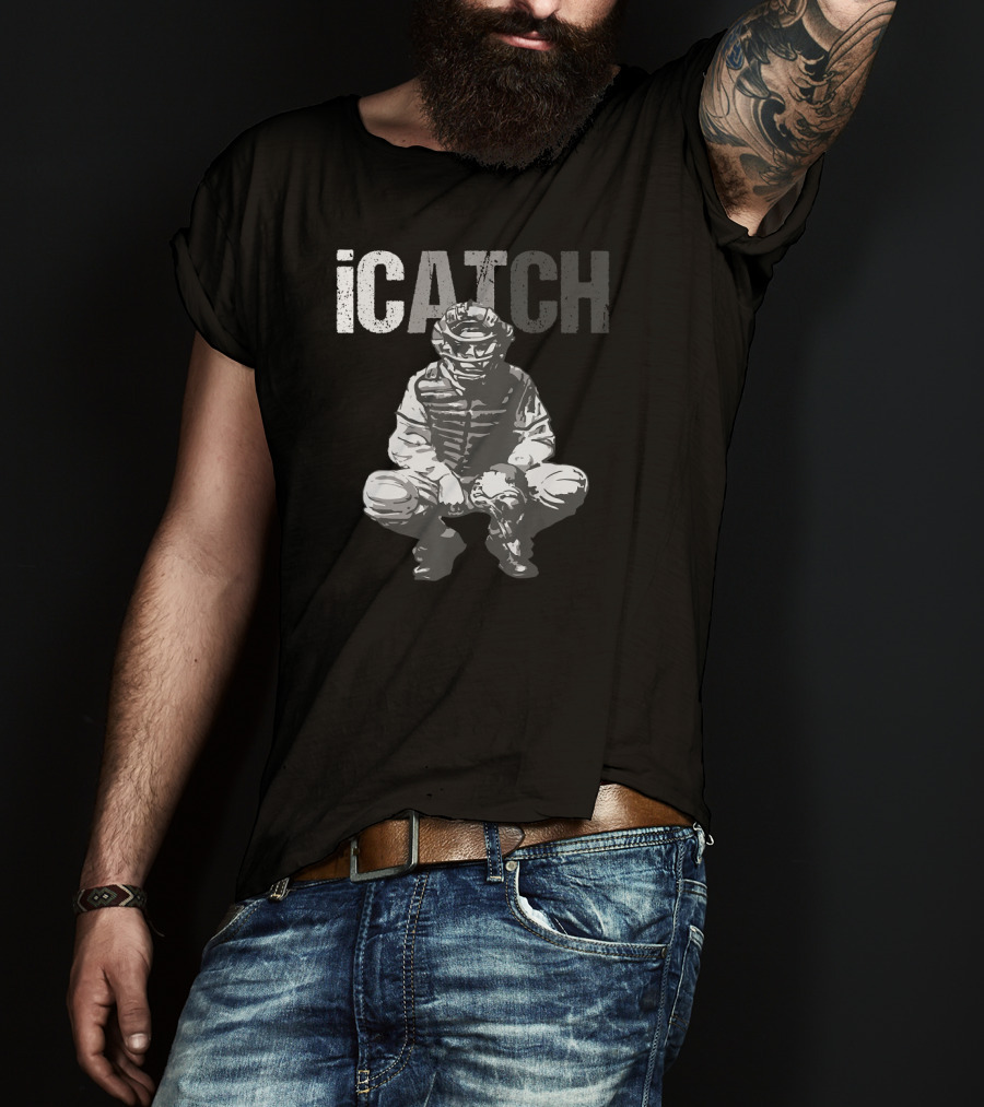 ICatch Baseball Catcher In Gear T-Shirt