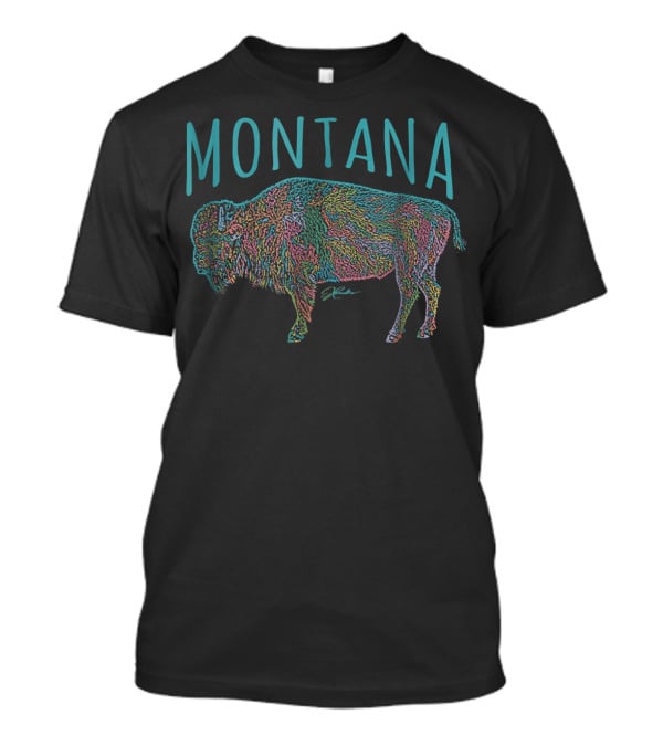 Montana JCombs Colorful Bison T-Shirt