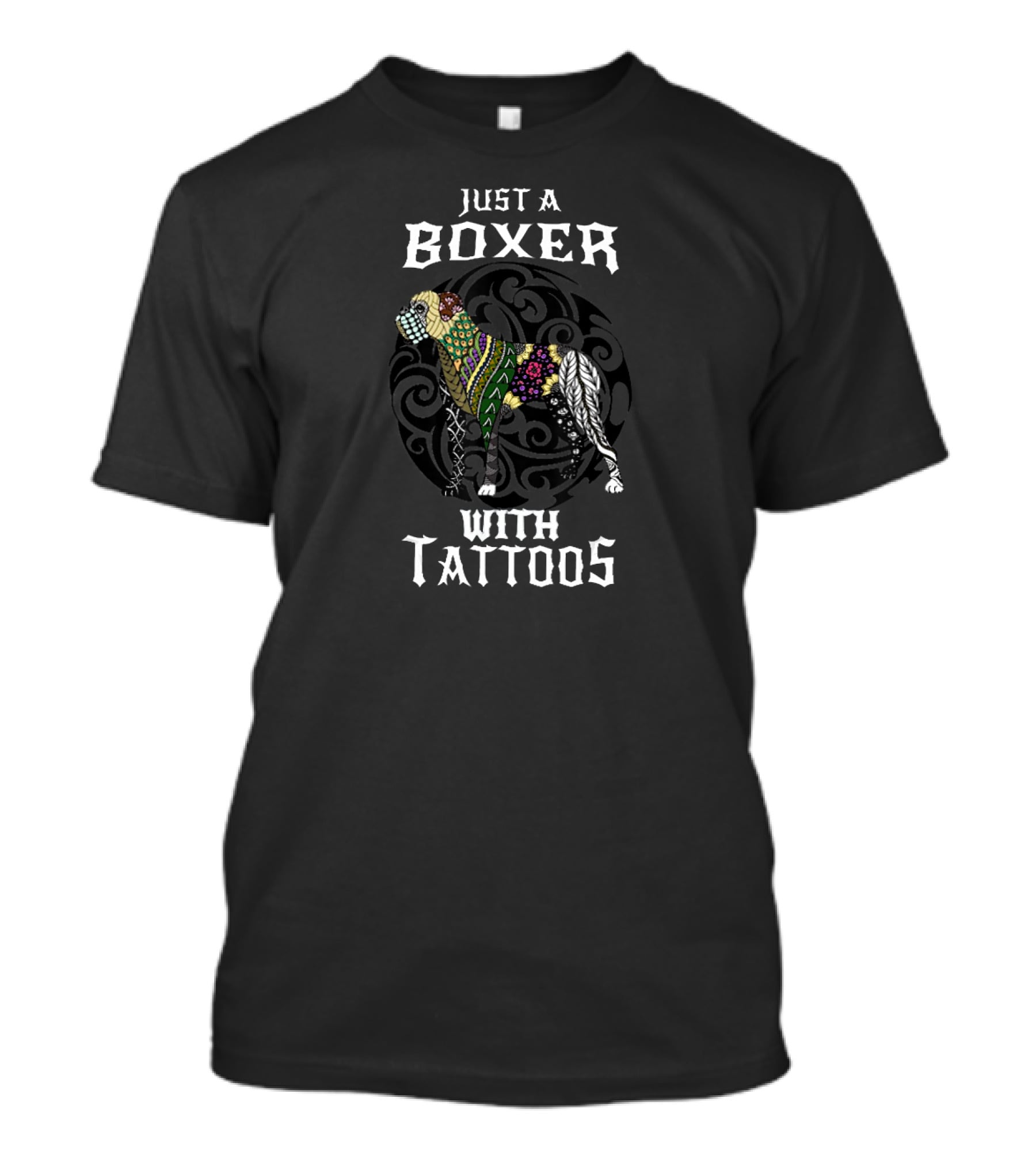 Just A Boxer Dog With Tattoos T-Shirt