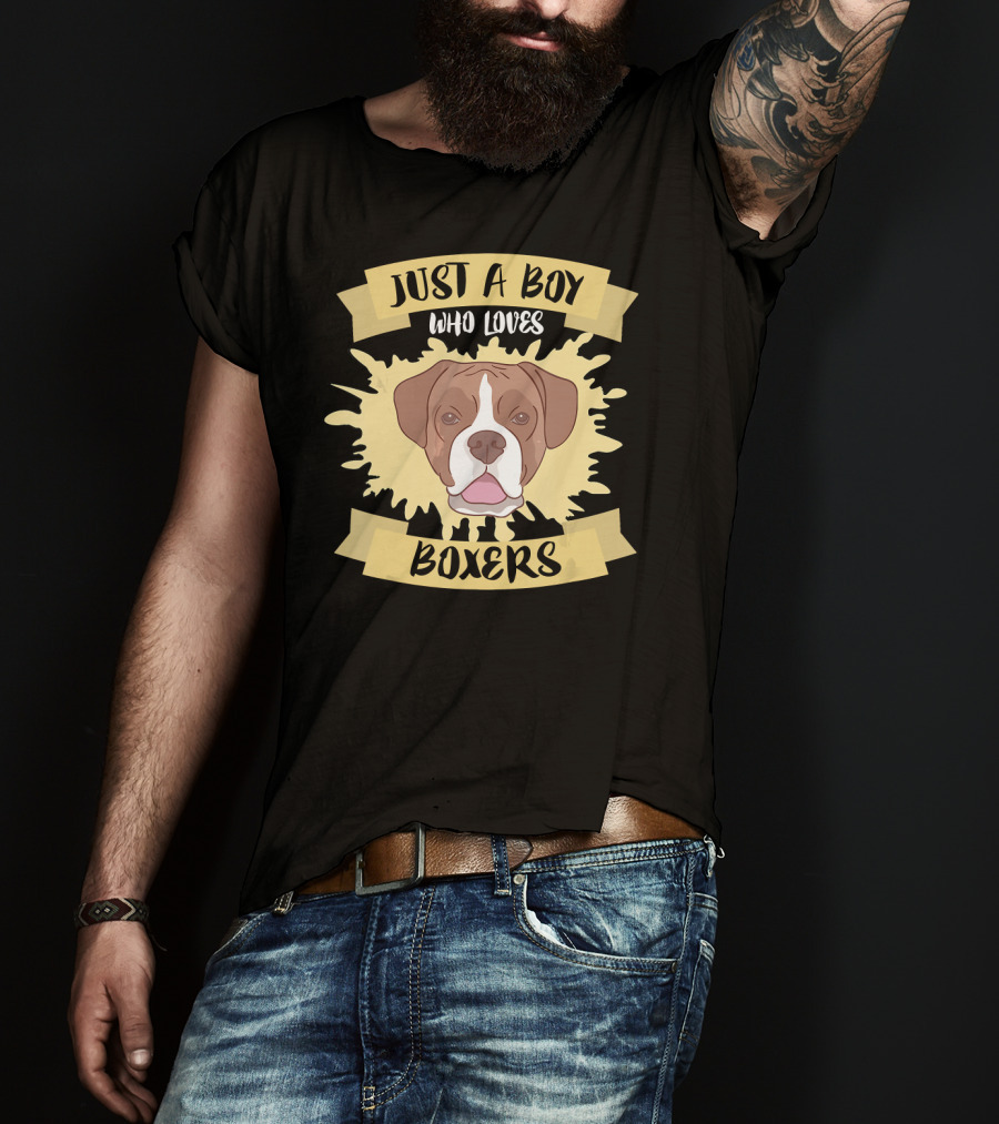 Just A Boy Who Loves Boxers T-Shirt