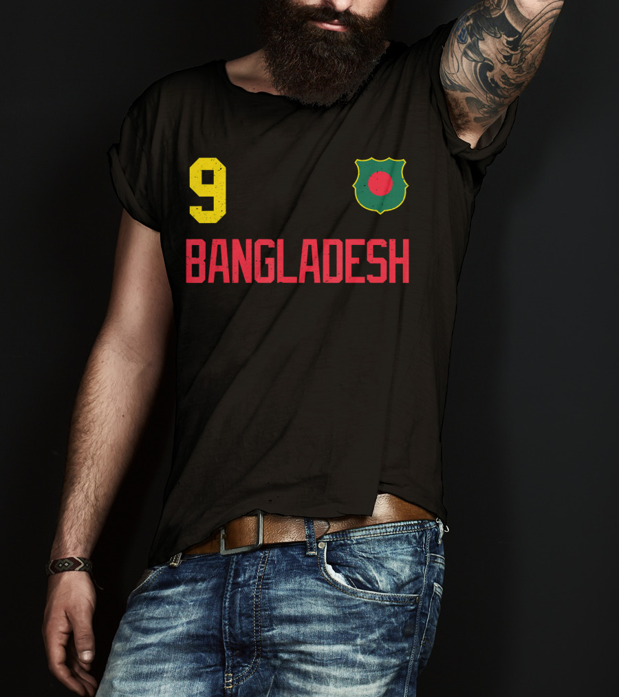 9 Bangladesh Football Soccer Cricket T-Shirt