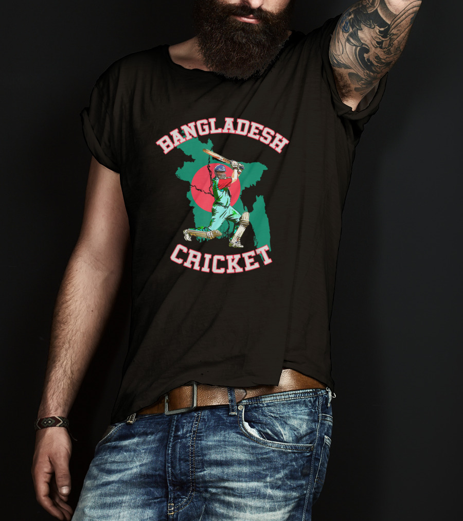 Bangladesh Cricket Bangladeshi Batsman Tiger T-Shirt