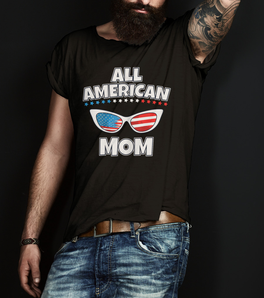 All American Mom Patriotic Sunglasses T-Shirt
