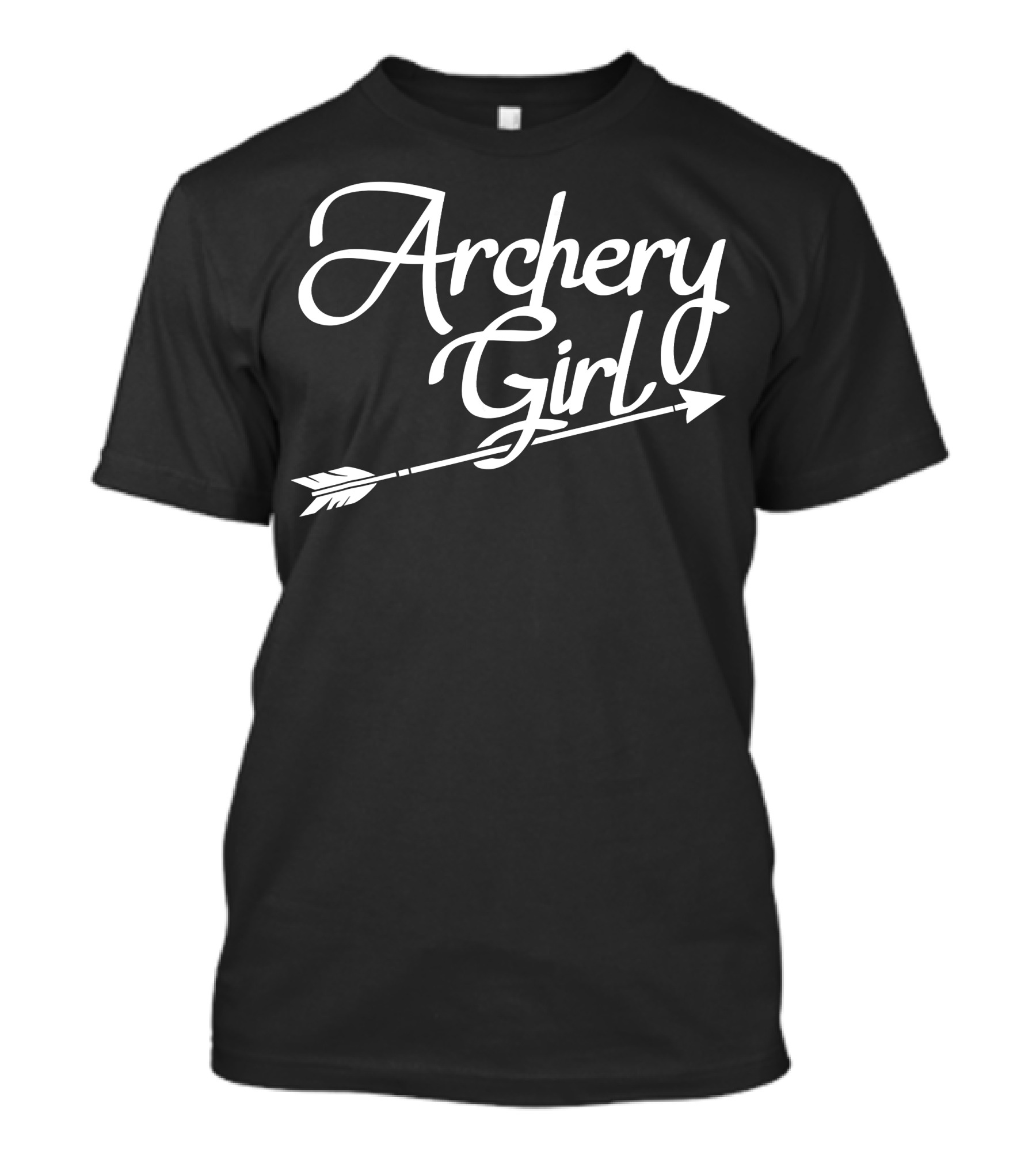 Archery Girl Arrow Typography T-Shirt